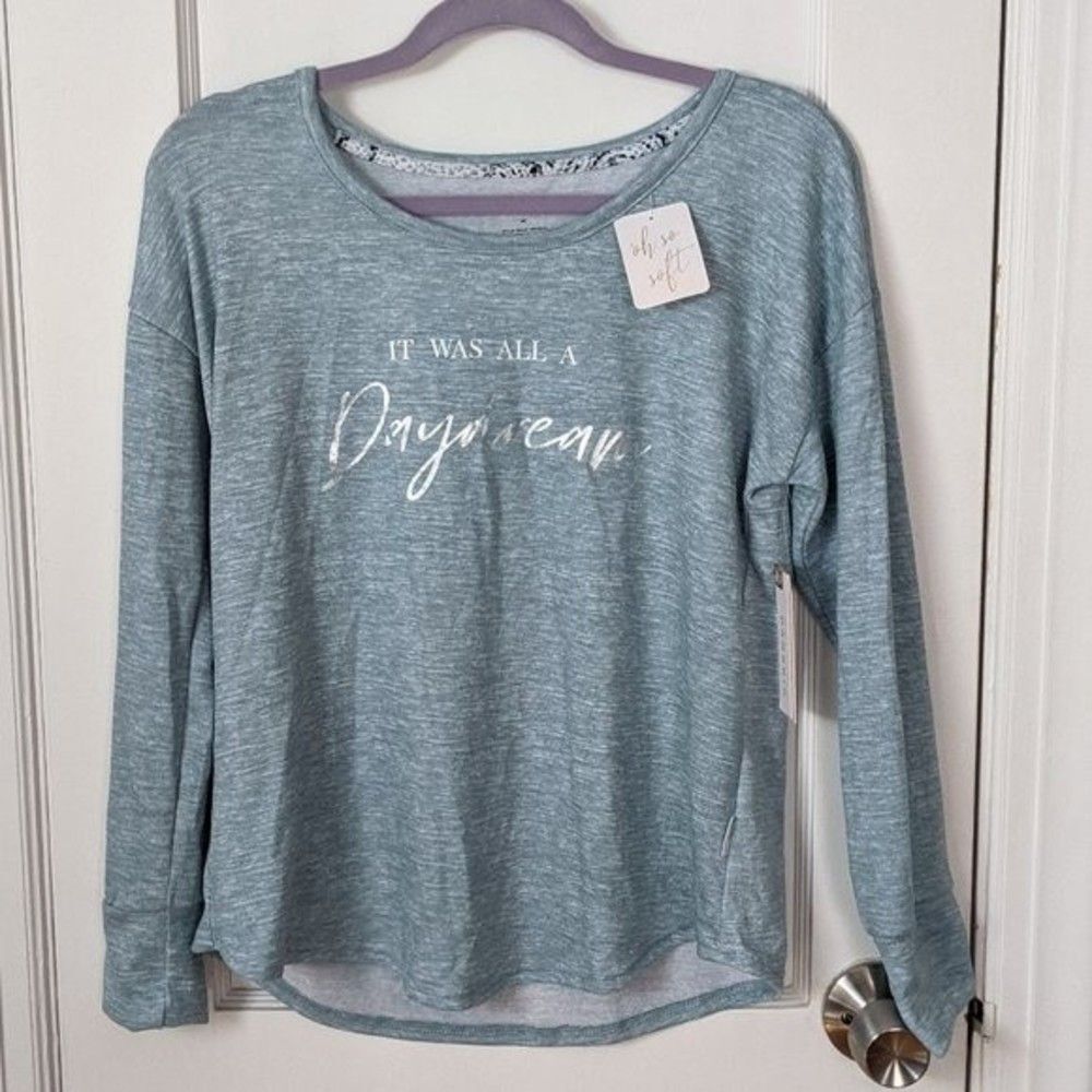 Danskin | Sage Heather "It Was All A Daydream" Long Sleeve Sz M